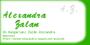 alexandra zalan business card